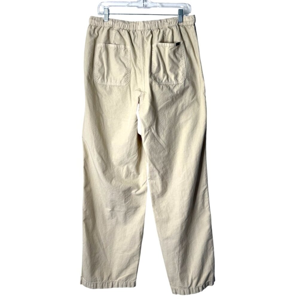 Talentless Womens Size XL Paneled Pant Relaxed Pull-On Drawstring Waist Beige - Picture 2 of 6